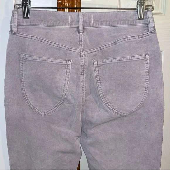 Free People Corduroy Button Fly Jeans • High Rise • Lilac Frost - Picture 9 of 11